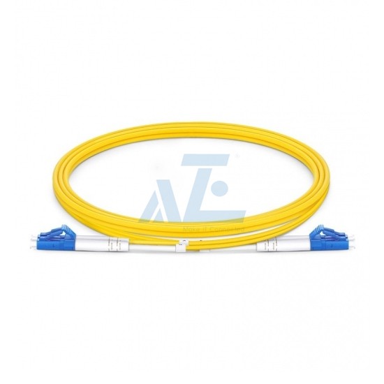 LC UPC to LC UPC Duplex OS2 Single Mode 2.0mm Fiber Optic Patch Cable