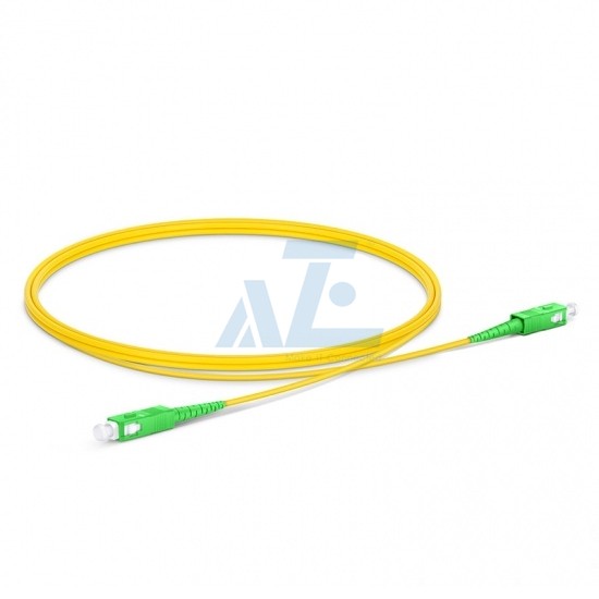 SC APC to SC APC Simplex OS2 Singlemode 2.0mm Fiber Optic Patch Cable