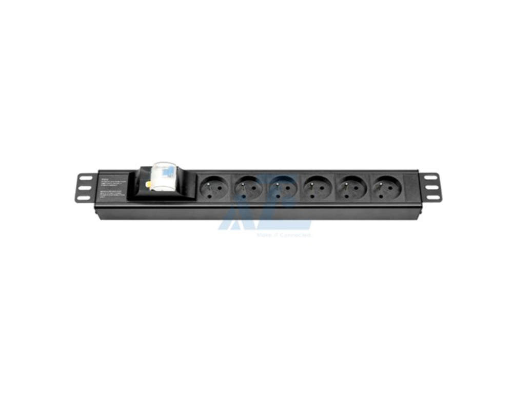 1.5U rackmount germany PDU with 2P circuit breaker (6) Germany Outlet