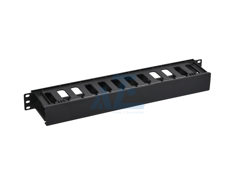 1U Horizontal Cable Manager,Fully Plastic Cable Duct