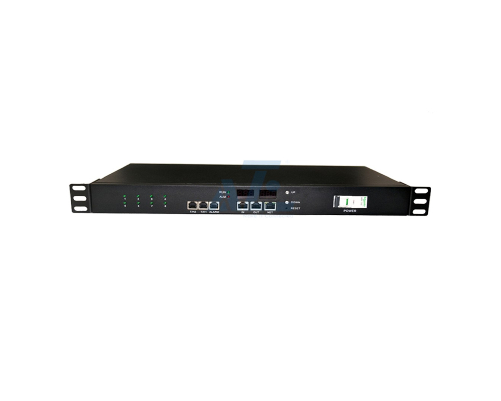 1U metered by outlet with switching rack PDU, 230V/16A, (8) C13 outlets
