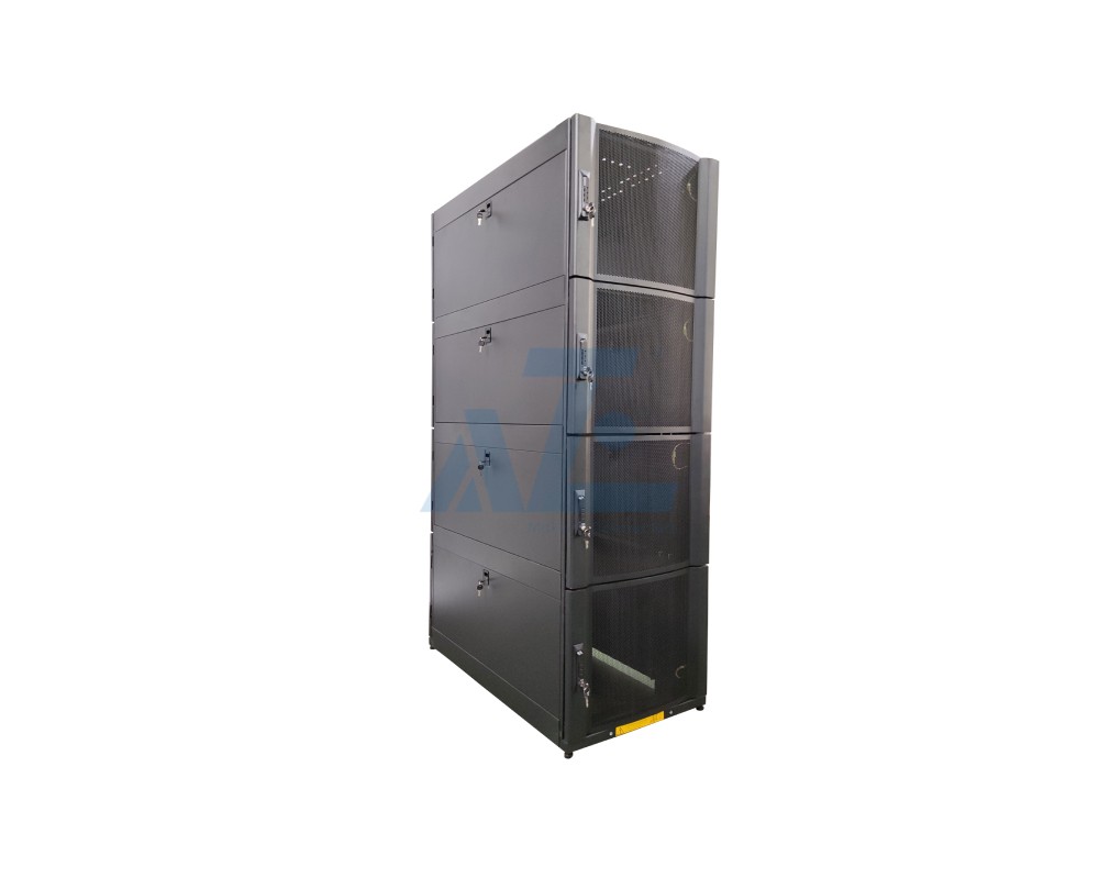 42U Colocation Server Rack 4 x 9U 600mm Wide x 1070mm Deep Enclosure with Sides Black