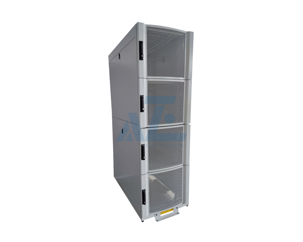 42U 4-Bay Co-Location Server Cabinet, White, 1991H x 800W x 1200D mm