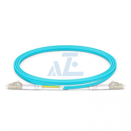 LC UPC to LC UPC Duplex OM3 Multimode Fiber Optic Patch Cable