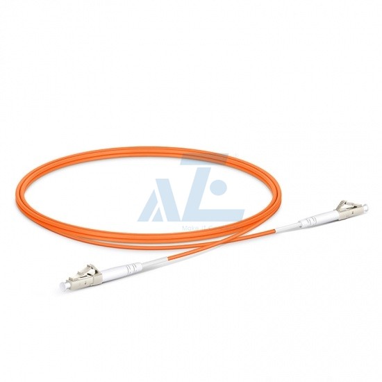LC UPC to LC UPC Simplex OM1 Multimode Fiber Optic Patch Cable