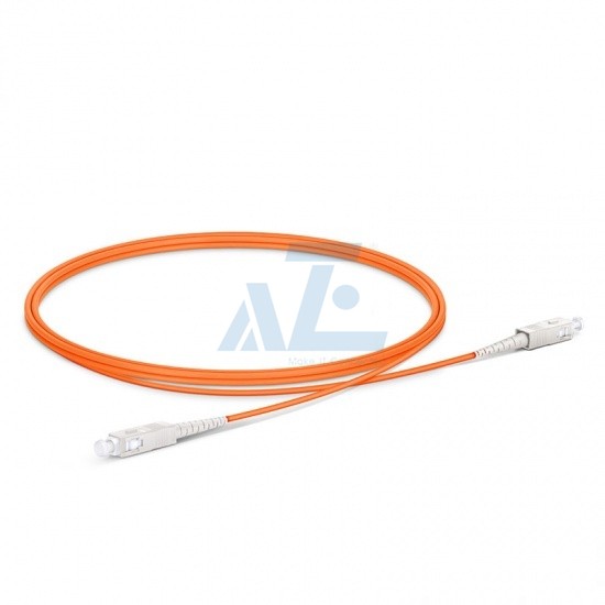 SC UPC to SC UPC Simplex OM1 Multimode Fiber Optic Patch Cable