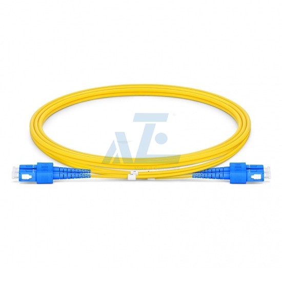 SC UPC to SC UPC Duplex OS2 Singlemode 2.0mm Fiber Optic Patch Cable