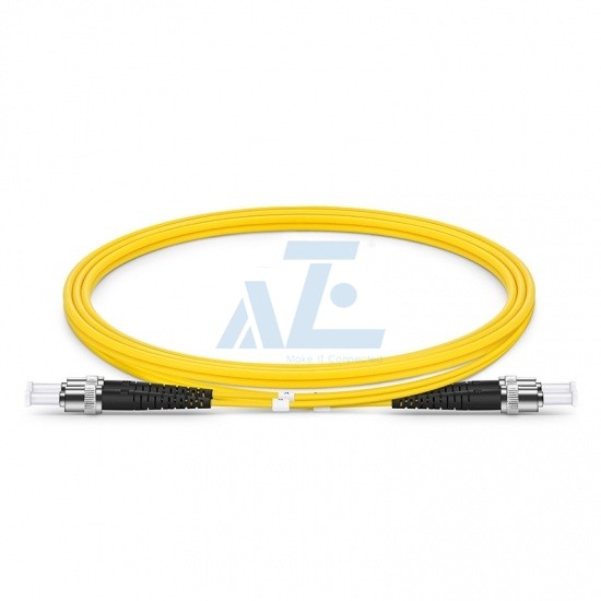 ST UPC to ST UPC Duplex OS2 Singlemode 2.0mm Fiber Optic Patch Cable