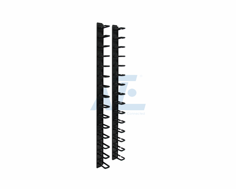 6 ft. (1.83 m) Vertical Cable Manager Flexible ring type & toolless mounting