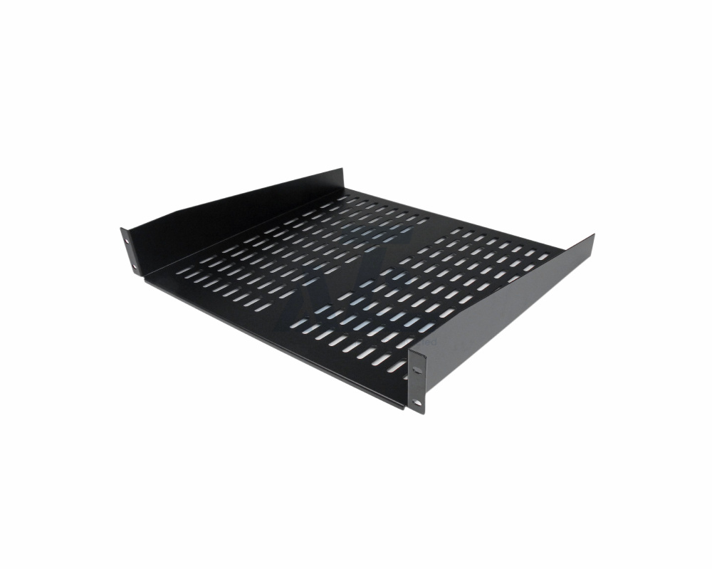 2U 16 inch Cantilever Fixed Shelf for 19" Network Equipment Rack & Cabinet