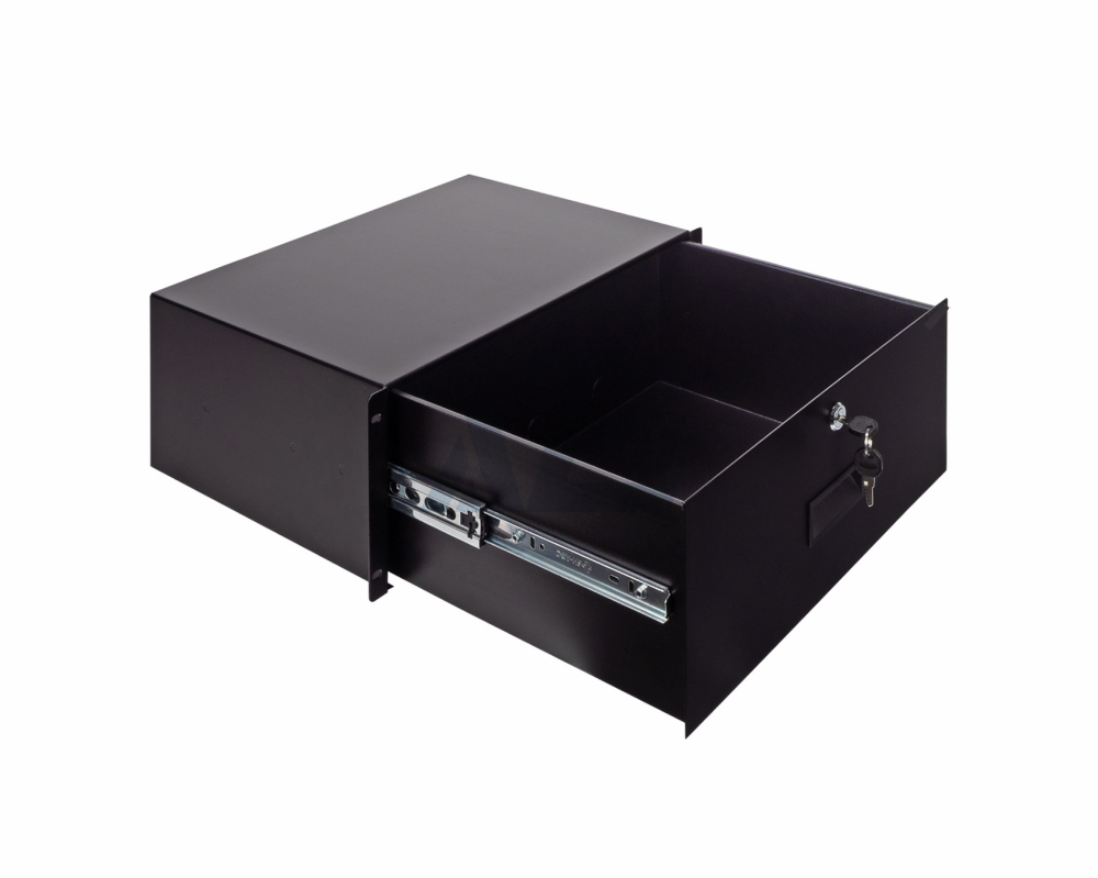 4U Locking Rack Mount Storage Drawer