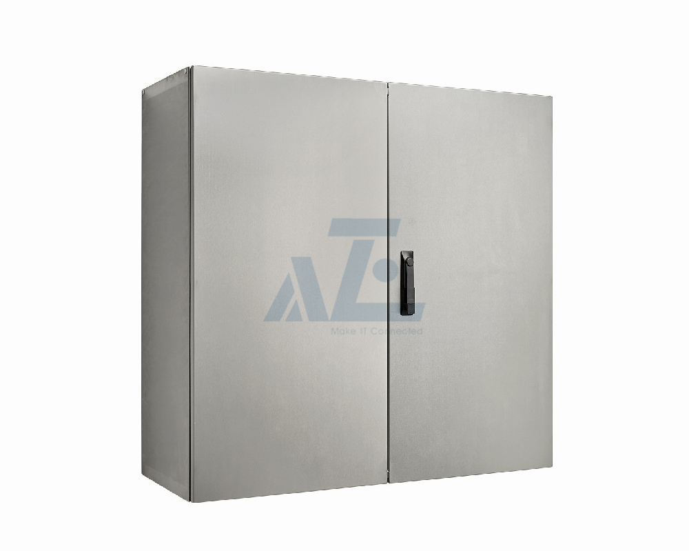 Weatherproof NEMA Enclosure,24x48x12 inch,Stainless Steel,Double Doors