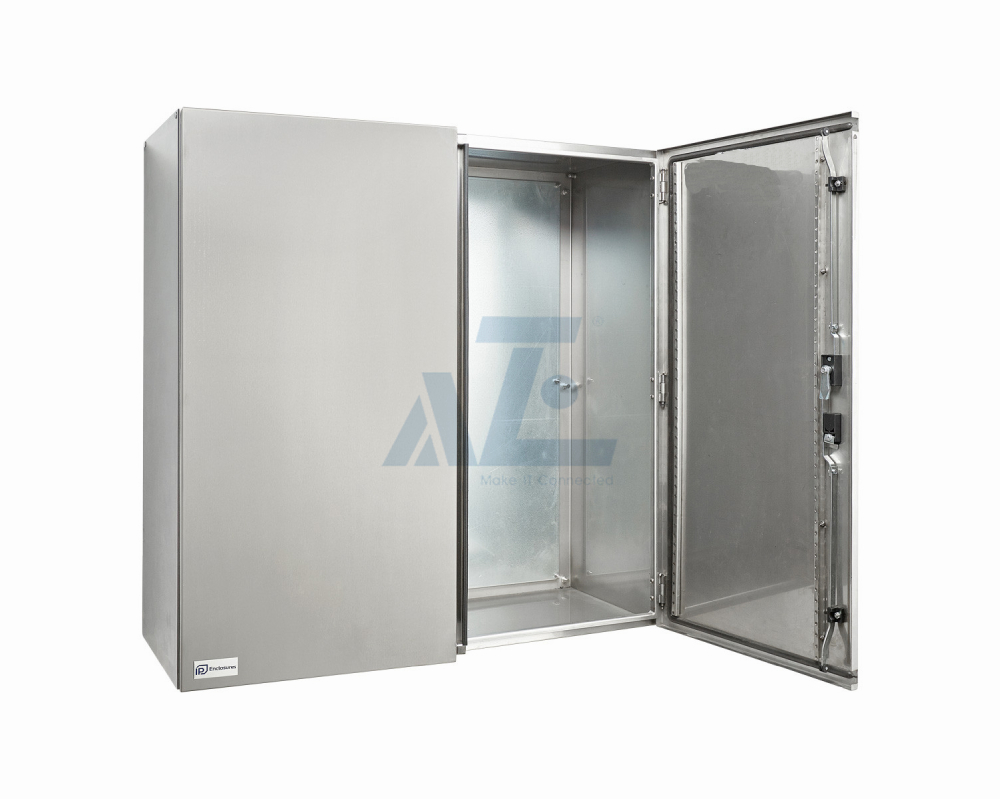 NEMA 4/4X Electrical Enclosure,48x40x16 inch,Stainless Steel,Double Doors