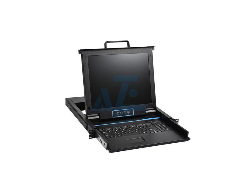 1U 19inch Rack KVM LCD Console