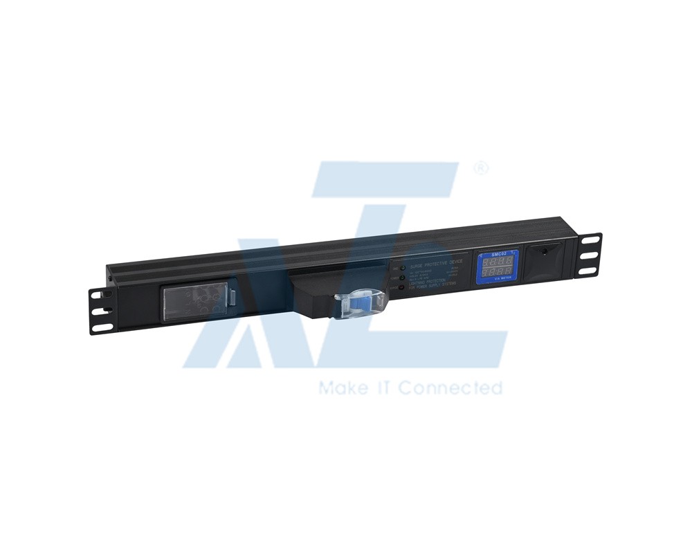 1U IEC C13 Rack PDU with 1P circuit breaker, (8) IEC C13 Outlet