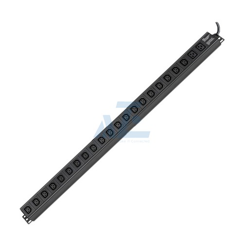 0U Vertical Basic Rack PDU, (20) IEC C13 and (2) IEC C19 Outlet